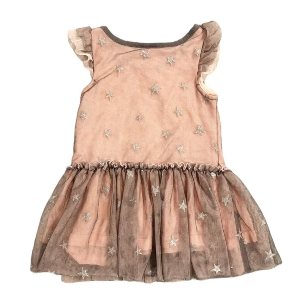 Genuine Kids 18m Sparkly Glitter Star Tulle Dress